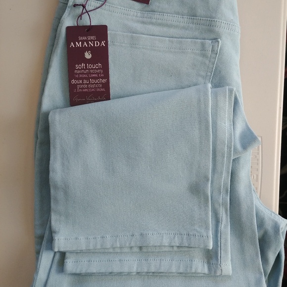 Gloria Vanderbilt AMANDA Series Light Blue Jeans Sz 14 - Picture 1 of 5